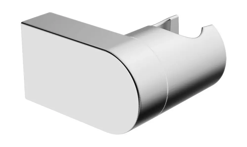 Wandhalter aus verchromtem Material mit einer gebogenen Halterung, geeignet für die Wandmontage, hergestellt von HANSA.
